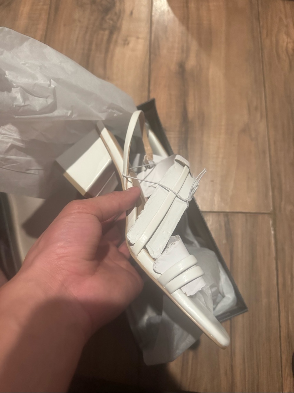 Wild Fable WHITE Blaire Heels